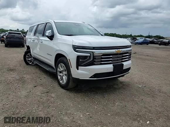 2025 Chevrolet Suburban Premier with VIN 1GNS6FRD7SR181541, listed as a Copart auction lot 64447805 with 2,843 mi miles and Salvage title. Bid and sale history available at DreamBid. Image 14.