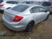 ✅ 2012 Honda Civic LX • VIN: 19XFB2E50CE053412 • Lot: 43747937. Listed on IAAI with Not provided. Free auction sales archive from the USA and detailed vehicle history report at DreamBid. Image 4.