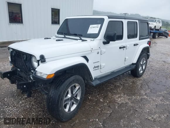 ✅ 2020 Jeep Wrangler Unlimited Sahara • VIN: 1C4HJXEN7LW213395 • Лот: 42309350. Опубликован ранее на IAAI с пробегом 48 701 миль. Бесплатный доступ к архиву аукционных продаж из США и подробный отчёт об истории автомобиля на DreamBid. Изображение 2.