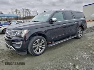 ✅ 2020 Ford Expedition Max Platinum • VIN: 1FMJK1MT3LEA05575 • Лот: 95673585. Опубликован ранее на Copart с пробегом 144 506 миль. Бесплатный доступ к архиву аукционных продаж из США и подробный отчёт об истории автомобиля на DreamBid. Изображение 1.