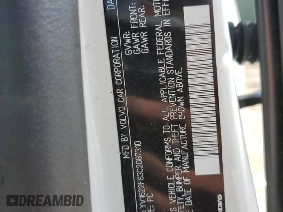 ✅ 2012 Volvo S60 T5 • VIN: YV1622FS3C2087310 • Лот: 62550925. Опубликован ранее на Copart с пробегом 75 438 миль. Бесплатный доступ к архиву аукционных продаж из США и подробный отчёт об истории автомобиля на DreamBid. Изображение 12.