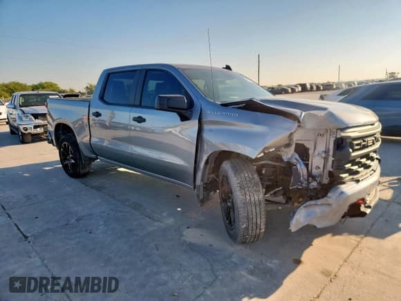 ✅ 2023 Chevrolet Silverado 1500 Custom • VIN: 3GCPABEK9PG198827 • Lot: 83850445. Listed on Copart with 25,067 mi. Free auction sales archive from the USA and detailed vehicle history report at DreamBid. Image 4.