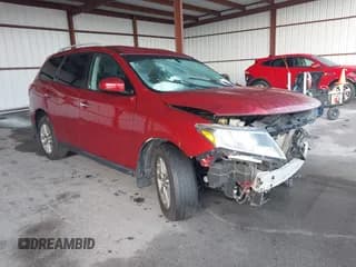 ✅ 2014 Nissan Pathfinder S • VIN: 5N1AR2MN9EC643105 • Lot: 41876209. Listed on IAAI with 138,738 mi. Free auction sales archive from the USA and detailed vehicle history report at DreamBid. Image 1.