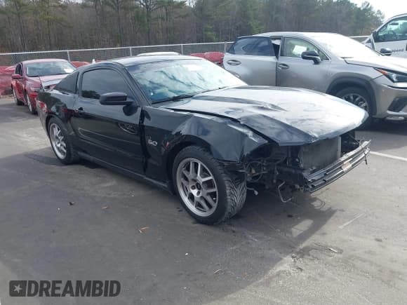 ✅ 2012 Ford Mustang GT Premium • VIN: 1ZVBP8CF1C5281488 • Lot: 43796307. Listed on IAAI with 91,501 mi. Free auction sales archive from the USA and detailed vehicle history report at DreamBid. Image 1.