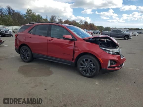 ✅ 2023 Chevrolet Equinox RS • VIN: 3GNAXMEG4PS160356 • Lot: 86848355. Listed on Copart with 12,811 mi. Free auction sales archive from the USA and detailed vehicle history report at DreamBid. Image 4.