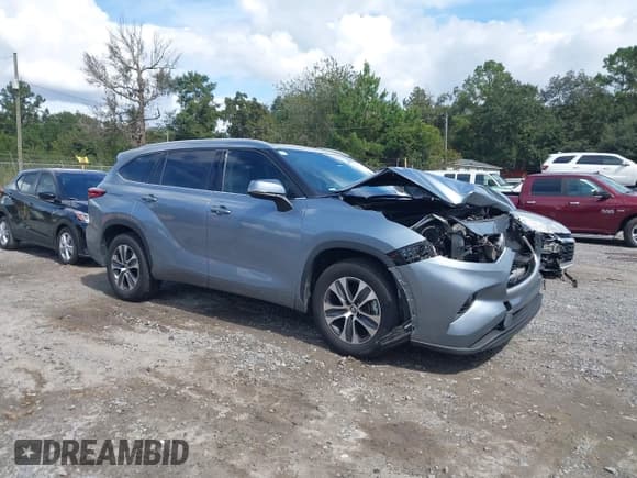 ✅ 2022 Toyota Highlander XLE • VIN: 5TDHZRAH2NS105841 • Lot: 43393622. Listed on IAAI with 56,701 mi. Free auction sales archive from the USA and detailed vehicle history report at DreamBid. Image 1.