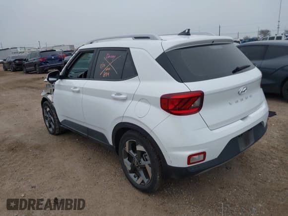 ✅ 2022 Hyundai Venue Limited • VIN: KMHRC8A34NU168595 • Lot: 41321713. Listed on IAAI with 3,852 mi. Free auction sales archive from the USA and detailed vehicle history report at DreamBid. Image 3.