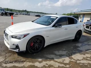 ✅ 2020 Infiniti Q50 Red Sport 400 • VIN: JN1FV7AP4LM630040 • Lot: 53489304. Listed on Copart with 38,338 mi. Free auction sales archive from the USA and detailed vehicle history report at DreamBid. Image 1.