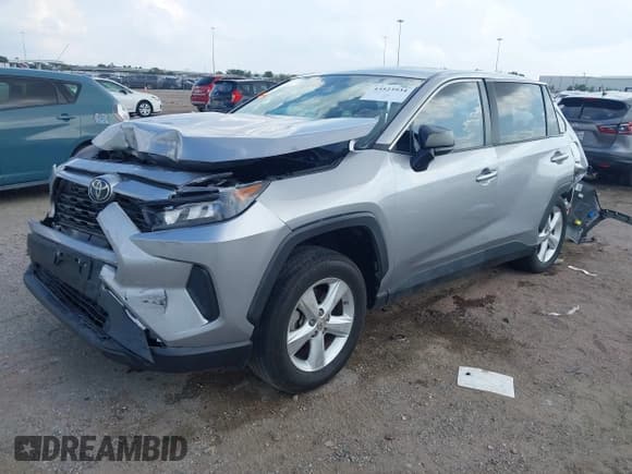 ✅ 2022 Toyota RAV4 LE • VIN: 2T3H1RFV2NC187740 • Lot: 43523934. Listed on IAAI with 27,272 mi. Free auction sales archive from the USA and detailed vehicle history report at DreamBid. Image 2.