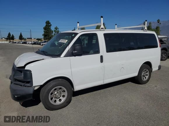 ✅ 2013 Chevrolet Express Passenger LS • VIN: 1GNSGBF4XD1186020 • Lot: 69689505. Listed on Copart with 233,505 mi. Free auction sales archive from the USA and detailed vehicle history report at DreamBid. Image 1.