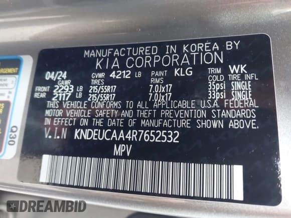 ✅ 2024 Kia Seltos S • VIN: KNDEUCAA4R7652532 • Lot: 43575880. Wystawiony na IAAI z przebiegiem 10 615 mil. Bezpłatny archiwum sprzedaży aukcyjnych z USA i szczegółowy raport historii pojazdu na DreamBid. Zdjęcie 9.