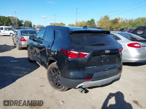 ✅ 2020 Chevrolet Blazer LT • VIN: 3GNKBHRS4LS604743 • Lot: 43462136. Listed on IAAI with 52,127 mi. Free auction sales archive from the USA and detailed vehicle history report at DreamBid. Image 3.