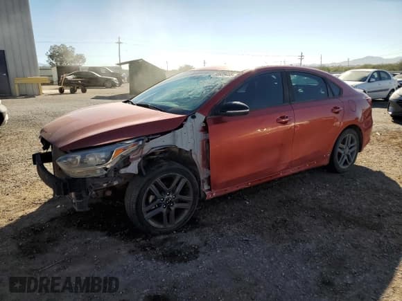 ✅ 2020 Kia Forte GT-Line • VIN: 3KPF34ADXLE195031 • Lot: 90939455. Listed on Copart with 140,875 mi. Free auction sales archive from the USA and detailed vehicle history report at DreamBid. Image 1.