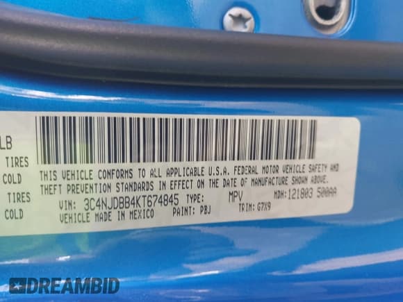 ✅ 2019 Jeep Compass Latitude • VIN: 3C4NJDBB4KT674845 • Lot: 43564369. Wystawiony na IAAI z przebiegiem 69 435 mil. Bezpłatny archiwum sprzedaży aukcyjnych z USA i szczegółowy raport historii pojazdu na DreamBid. Zdjęcie 9.