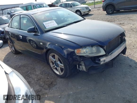 ✅ 2006 Audi A4 2.0T • VIN: WAUDF78E66A049969 • Lot: 42434931. Listed on IAAI with 98,535 mi. Free auction sales archive from the USA and detailed vehicle history report at DreamBid. Image 1.