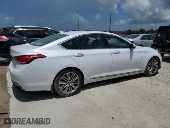 ✅ 2018 Genesis G80 3.8L • VIN: KMHGN4JE6JU269286 • Lot: 60603775. Listed on Copart with 74,665 mi. Free auction sales archive from the USA and detailed vehicle history report at DreamBid. Image 3.