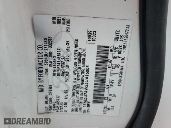 ✅ 2005 Ford Explorer Eddie Bauer • VIN: 1FMZU74W25UA16005 • Lot: 81489404. Wystawiony na Copart z przebiegiem 214 114 mil. Bezpłatny archiwum sprzedaży aukcyjnych z USA i szczegółowy raport historii pojazdu na DreamBid. Zdjęcie 12.