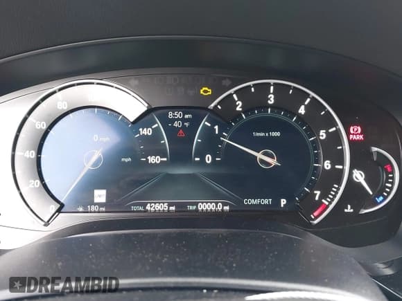 ✅ 2018 BMW 5 Series M550i xDrive • VIN: WBAJB9C55JB287235 • Lot: 41711110. Listed on IAAI with 42,605 mi. Free auction sales archive from the USA and detailed vehicle history report at DreamBid. Image 7.