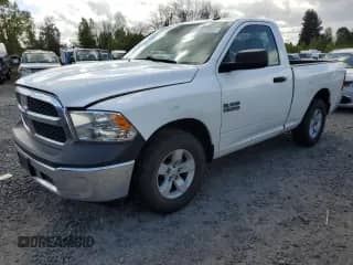 2017 Ram 1500 Tradesman z VIN 3C6JR6AGXHG791676, wystawiony jako Copart lot #53819005 z przebiegiem 106 270 mil mil oraz Szkoda całkowita • Salvage title. Historia ofert i sprzedaży dostępna na DreamBid. Obrazek 1.