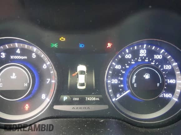 2014 Hyundai Azera Limited с VIN KMHFH4JG4EA346507, выставлен на аукционе Copart как лот 82012574 с пробегом 74 208 миль миль и Списание • Salvage title. История ставок и продаж доступна на DreamBid. Изображение 9.