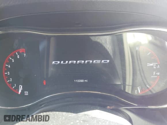 ✅ 2019 Dodge Durango GT • VIN: 1C4RDJDG2KC853235 • Lot: 43462772. Listed on IAAI with 110,099 mi. Free auction sales archive from the USA and detailed vehicle history report at DreamBid. Image 7.