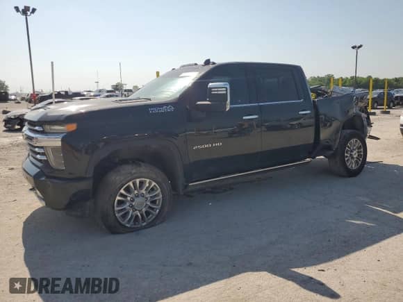 2022 Chevrolet Silverado 2500HD High Country с VIN 2GC4YREY3N1223240, выставлен на аукционе Copart как лот 61905925 с пробегом 137 446 миль миль и На запчасти • Non repairable. История ставок и продаж доступна на DreamBid. Изображение 1.
