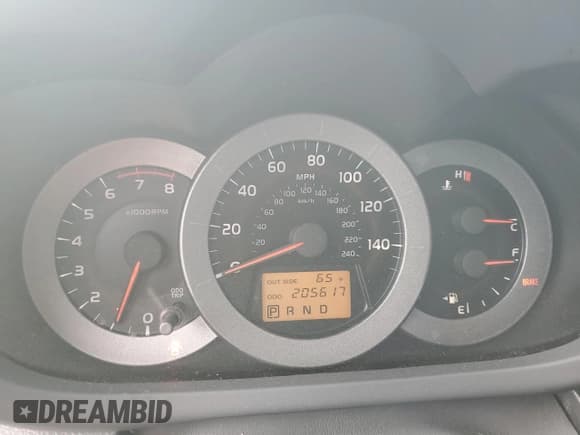 ✅ 2008 Toyota RAV4 Sport • VIN: JTMBK32V586038023 • Lot: 82523955. Listed on Copart with 205,617 mi. Free auction sales archive from the USA and detailed vehicle history report at DreamBid. Image 9.