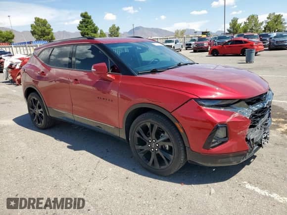 2020 Chevrolet Blazer RS z VIN 3GNKBERS0LS655168, wystawiony jako Copart lot #67108845 z przebiegiem 80 504 mil mil oraz Szkoda całkowita • Salvage title. Historia ofert i sprzedaży dostępna na DreamBid. Obrazek 4.