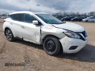 2015 Nissan Murano Platinum with VIN 5N1AZ2MH0FN243238, listed as a IAAI auction lot 42102284 with 107,704 mi miles and . Bid and sale history available at DreamBid. Image 1.