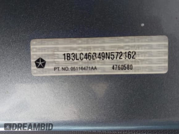 ✅ 2009 Dodge Avenger SE • VIN: 1B3LC46B49N572162 • Lot: 42164860. Wystawiony na IAAI z przebiegiem 247 300 mil. Bezpłatny archiwum sprzedaży aukcyjnych z USA i szczegółowy raport historii pojazdu na DreamBid. Zdjęcie 9.