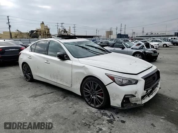 ✅ 2023 Infiniti Q50 Red Sport 400 • VIN: JN1FV7DP1PM570350 • Lot: 43073955. Listed on Copart with 20,737 mi. Free auction sales archive from the USA and detailed vehicle history report at DreamBid. Image 10.