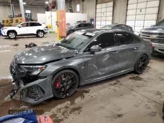 ✅ 2024 Audi RS 3 • VIN: WUAG4DGY0RA910988 • Lot: 85819284. Listed on Copart with 6,825 mi. Free auction sales archive from the USA and detailed vehicle history report at DreamBid. Image 1.