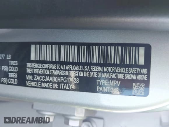 ✅ 2017 Jeep Renegade Sport • VIN: ZACCJAAB0HPG17128 • Lot: 43399126. Wystawiony na IAAI z przebiegiem 80 833 mil. Bezpłatny archiwum sprzedaży aukcyjnych z USA i szczegółowy raport historii pojazdu na DreamBid. Zdjęcie 9.