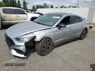 ✅ 2021 Hyundai Sonata N Line • VIN: 5NPEK4JC8MH115499 • Лот: 64394545. Опубликован ранее на Copart с пробегом 37 498 миль. Бесплатный доступ к архиву аукционных продаж из США и подробный отчёт об истории автомобиля на DreamBid. Изображение 1.