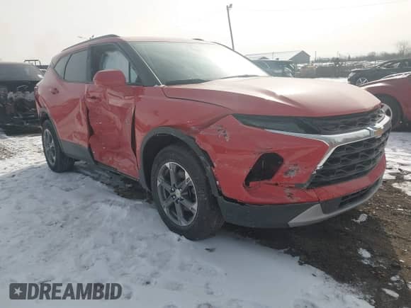 2023 Chevrolet Blazer LT с VIN 3GNKBCR46PS221042, выставлен на аукционе IAAI как лот 41549464 с пробегом 14 439 миль миль и . История ставок и продаж доступна на DreamBid. Изображение 1.