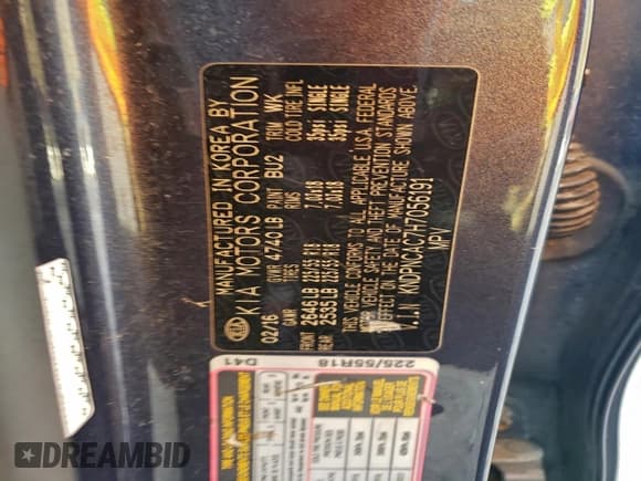 ✅ 2017 Kia Sportage EX • VIN: KNDPNCAC7H7056191 • Lot: 94424195. Wystawiony na Copart z przebiegiem 76 884 mil. Bezpłatny archiwum sprzedaży aukcyjnych z USA i szczegółowy raport historii pojazdu na DreamBid. Zdjęcie 13.