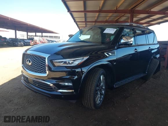 ✅ 2018 Infiniti QX80 • VIN: JN8AZ2NF5J9662144 • Lot: 42762096. Listed on IAAI with 94,995 mi. Free auction sales archive from the USA and detailed vehicle history report at DreamBid. Image 2.