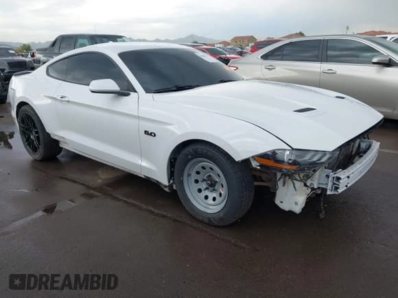 ✅ 2020 Ford Mustang GT • VIN: 1FA6P8CF8L5173461 • Lot: 43496554. Listed on IAAI with 33,679 mi. Free auction sales archive from the USA and detailed vehicle history report at DreamBid. Image 1.