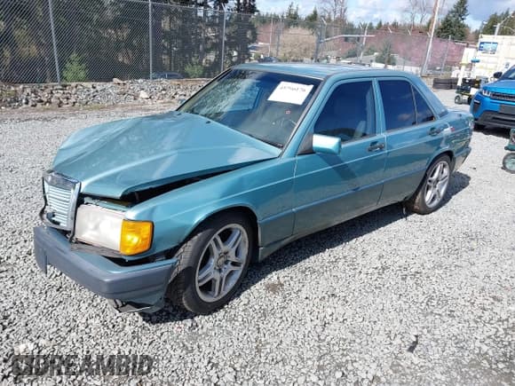 ✅ 1991 Mercedes-Benz 190 • VIN: WDBDA29D0MF832696 • Lot: 41796176. Listed on IAAI with 197,693 mi. Free auction sales archive from the USA and detailed vehicle history report at DreamBid. Image 2.