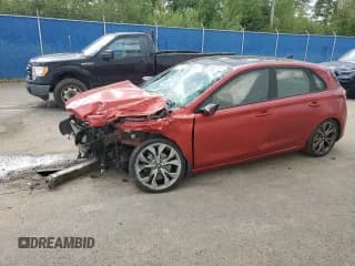 ✅ 2020 Hyundai Elantra N Line • VIN: KMHH55LC8LU133816 • Lot: 69653145. Listed on Copart with 98,686 mi. Free auction sales archive from the USA and detailed vehicle history report at DreamBid. Image 1.