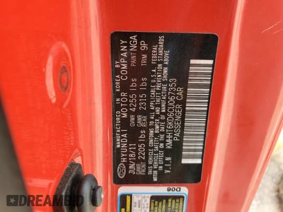 ✅ 2012 Hyundai Genesis Coupe Premium • VIN: KMHHT6KD6CU067353 • Lot: 82428074. Wystawiony na Copart z przebiegiem 121 101 mil. Bezpłatny archiwum sprzedaży aukcyjnych z USA i szczegółowy raport historii pojazdu na DreamBid. Zdjęcie 13.