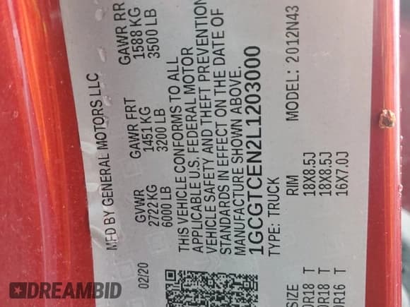 ✅ 2020 Chevrolet Colorado 4WD LT • VIN: 1GCGTCEN2L1203000 • Лот: 84902874. Опубликован ранее на Copart с пробегом 51 036 миль. Бесплатный доступ к архиву аукционных продаж из США и подробный отчёт об истории автомобиля на DreamBid. Изображение 12.