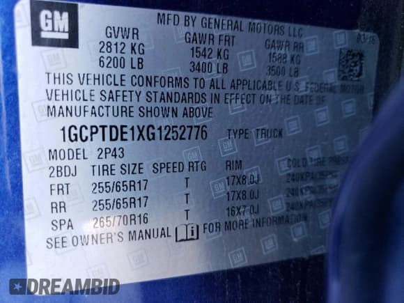 ✅ 2016 Chevrolet Colorado 4WD Z71 • VIN: 1GCPTDE1XG1252776 • Лот: 76678684. Опубликован ранее на Copart с пробегом 150 385 миль. Бесплатный доступ к архиву аукционных продаж из США и подробный отчёт об истории автомобиля на DreamBid. Изображение 12.