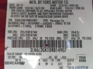 ✅ 2013 Lincoln MKZ • VIN: 3LN6L2GK1DR814907 • Lot: 43350729. Listed on IAAI with 199,963 mi. Free auction sales archive from the USA and detailed vehicle history report at DreamBid. Image 9.