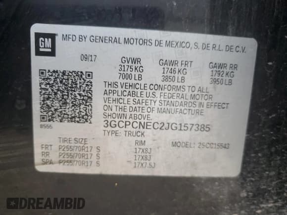 ✅ 2018 Chevrolet Silverado 1500 Work Truck • VIN: 3GCPCNEC2JG157385 • Лот: 83366054. Опубликован ранее на Copart с пробегом 77 131 миль. Бесплатный доступ к архиву аукционных продаж из США и подробный отчёт об истории автомобиля на DreamBid. Изображение 12.