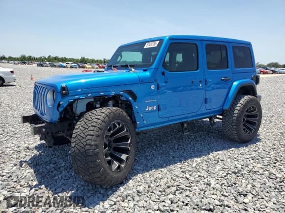✅ 2023 Jeep Wrangler Sahara • VIN: 1C4HJXEN2PW665292 • Лот: 57420785. Опубликован ранее на Copart с пробегом 20 719 миль. Бесплатный доступ к архиву аукционных продаж из США и подробный отчёт об истории автомобиля на DreamBid. Изображение 1.