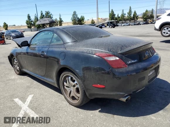 ✅ 2006 Lexus SC 430 • VIN: JTHFN48Y669005767 • Lot: 71928005. Wystawiony na Copart z przebiegiem 152 712 mil. Bezpłatny archiwum sprzedaży aukcyjnych z USA i szczegółowy raport historii pojazdu na DreamBid. Zdjęcie 2.