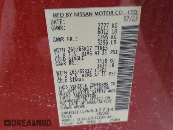 ✅ 2023 Nissan Frontier SV • VIN: 1N6ED1EJ1PN637734 • Lot: 57249355. Wystawiony na Copart z przebiegiem Nie podano. Bezpłatny archiwum sprzedaży aukcyjnych z USA i szczegółowy raport historii pojazdu na DreamBid. Zdjęcie 12.