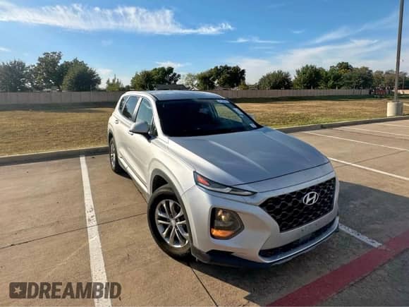 2019 Hyundai Santa Fe SE with VIN 5NMS23AD5KH083501, listed as a Copart auction lot 91518635 with 162,611 mi miles and Clean title. Bid and sale history available at DreamBid. Image 1.