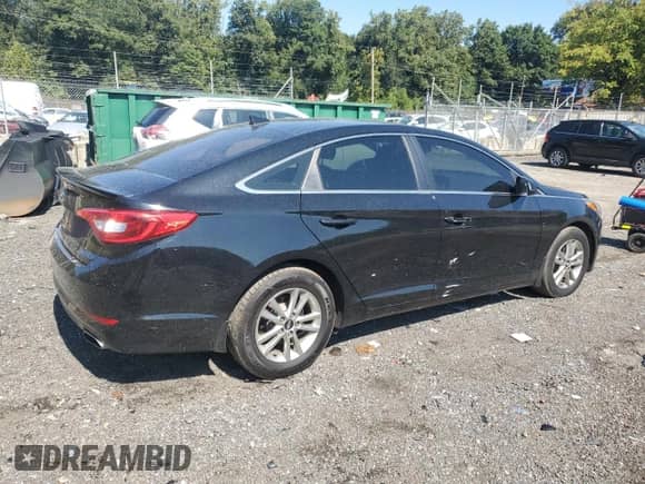 2017 Hyundai Sonata SE with VIN 5NPE24AF7HH485343, listed as a Copart auction lot 71389075 with 106,164 mi miles and Salvage title. Bid and sale history available at DreamBid. Image 3.